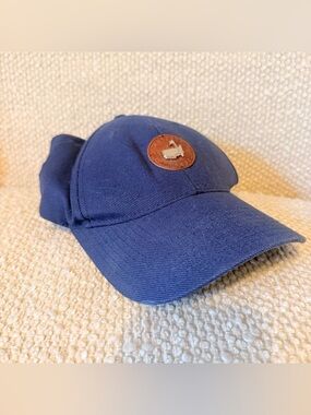 MASTERS Official Baseball Golf Hat August Georgia Navy Blue Leather Emblem